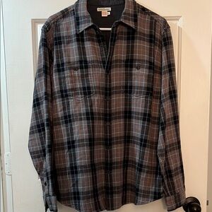 Black, Grey & Orange Flannel